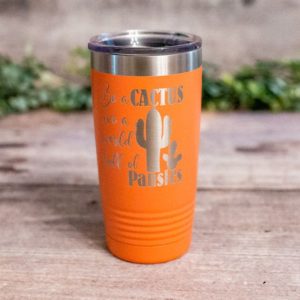 Cactus Tumbler With Lid and Straw Stainless Steel 20oz Cactus
