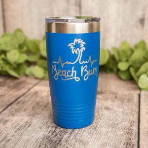 Mermaid At Heart - Engraved Stainless Steel Tumbler, Yeti Style Cup, Cute  Girl Gift