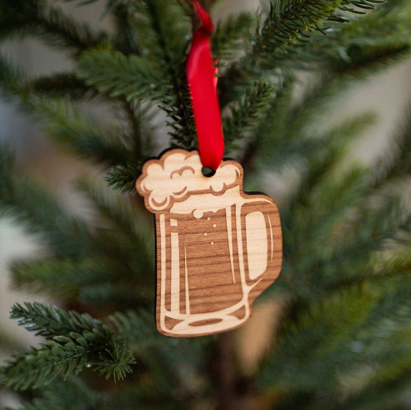 Make It A Triple #Tripletmom- Engraved Wooden Funny Christmas Ornament  Charm, Funny Christmas Gift For Mom, Funny Holiday Ornament For Mom – 3C  Etching LTD