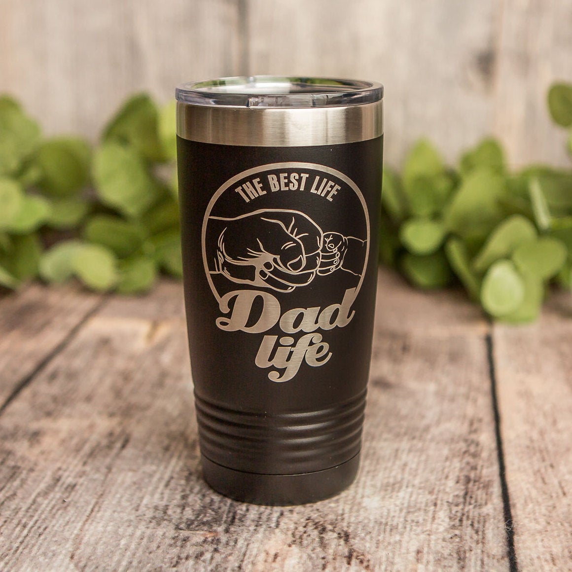 Dad Life Engraved Tumbler Yeti Style Cup Gift For Him 3c Etching Ltd