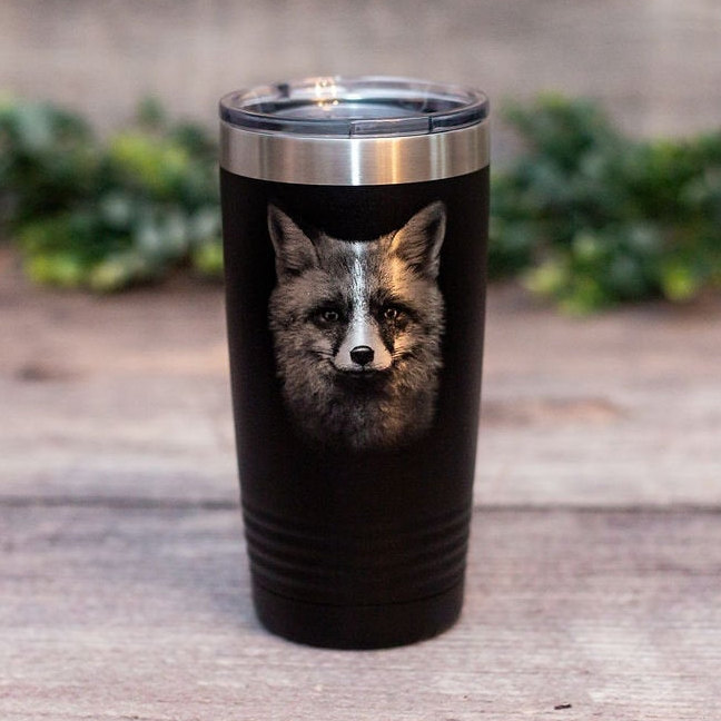 Fox Portrait – Engraved Stainless Steel Tumbler, Fox Travel Mug, Gift For  Fox Lovers – 3C Etching LTD