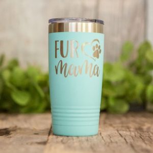 Cat Mom Personalized Engraved YETI Tumbler - Makes a great gift
