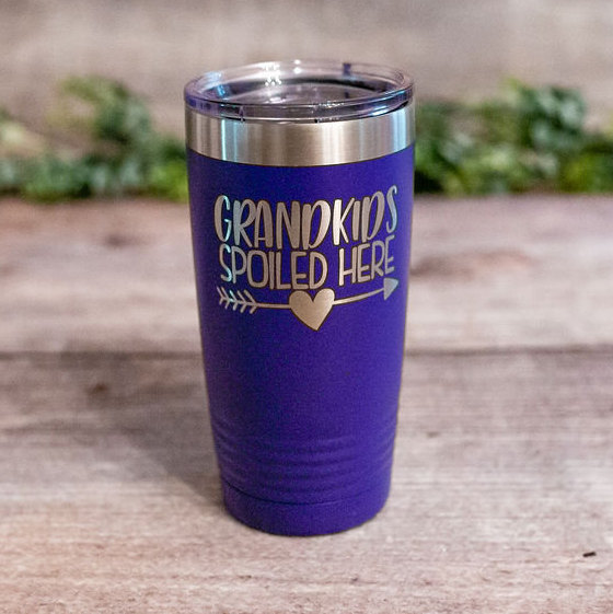 I Spoil Grandkids – Engraved Stainless Steel Tumbler For Grandma, Cute Gift  For Mothers Day, Cute Grandma Gift Mug – 3C Etching LTD
