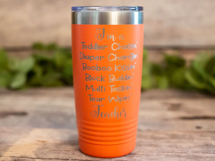 Only The Best Grandmas Get Promoted – Engraved Stainless Steel Tumbler,  Stainless Cup, Mom Gift – 3C Etching LTD