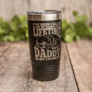 Dad Life – Engraved Tumbler, Yeti Style Cup, Gift For Him – 3C Etching LTD