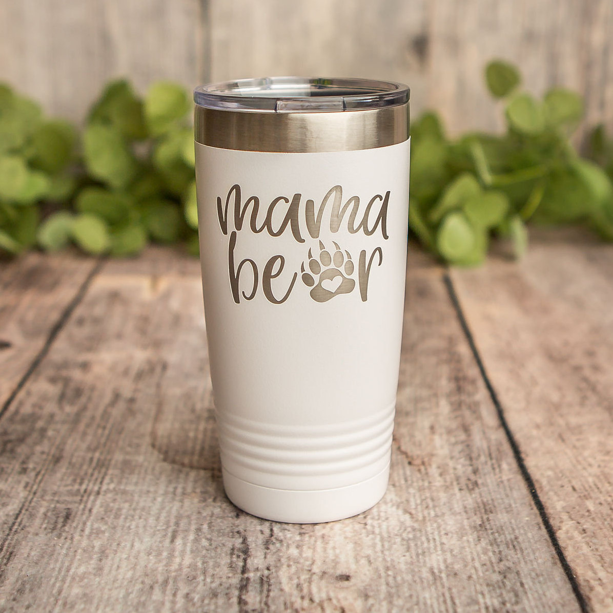Mama Bear – Engraved Stainless Steel Tumbler, Stainless Cup, Mama Bear Mug  – 3C Etching LTD