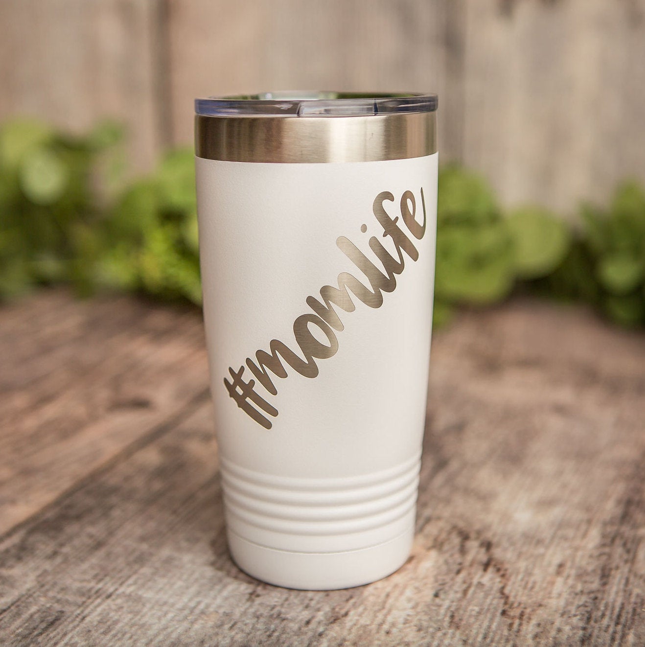 Momlife - Engraved Stainless Steel Tumbler, #Momlife Stainless Cup, Mom  Birthday Gift