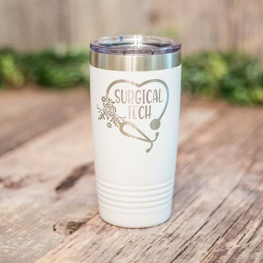Surgical Tech – Engraved Personalized Tumbler With Name, Stainless Cup ...