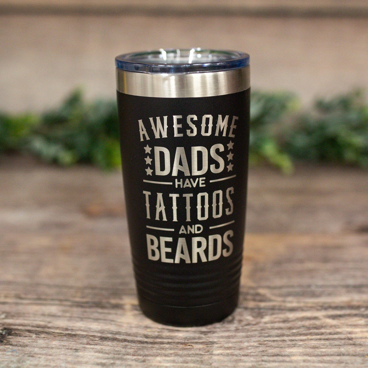 Funny Tumbler Gift, Personalized Name/Text - With Great Beard