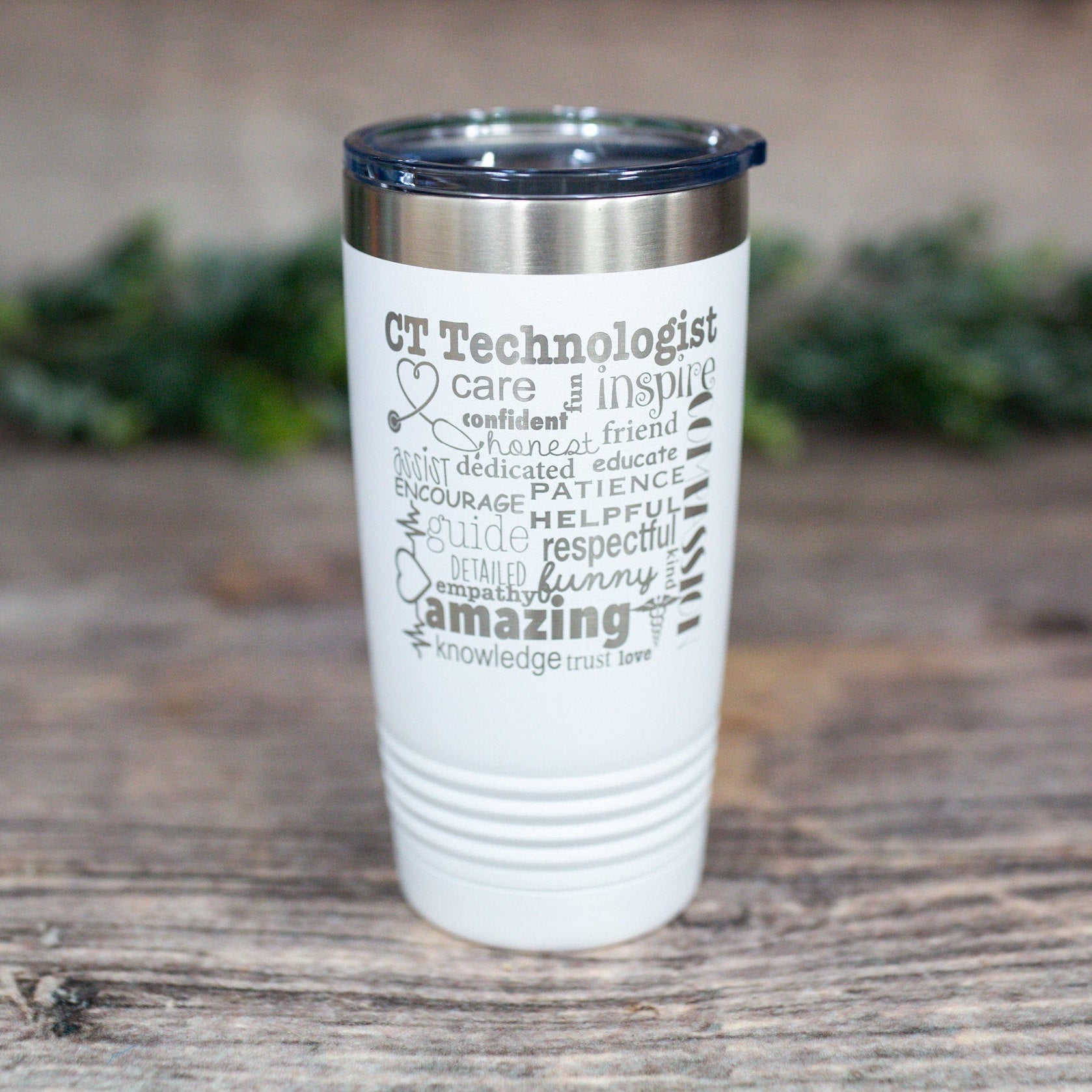 Death Before Decaf – Engraved Stainless Steel Tumbler, Stainless Coffee Cup,  Coffee Lover Gift – 3C Etching LTD