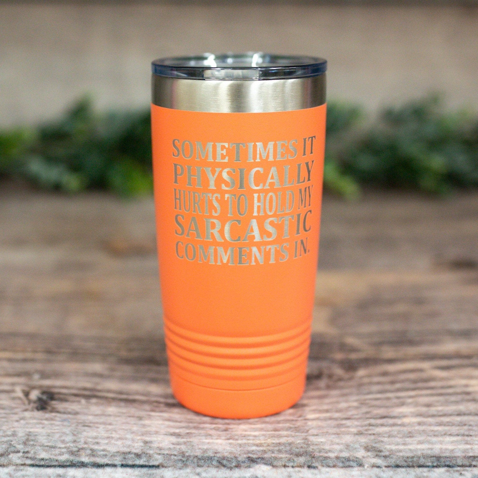 My Level Of Sarcasm Depends On Your Level Of Stupidity - Engraved Funny  Tumbler, Funny Gift For Her, Sarcastic Mug, Best Friend Sarcasm Gift