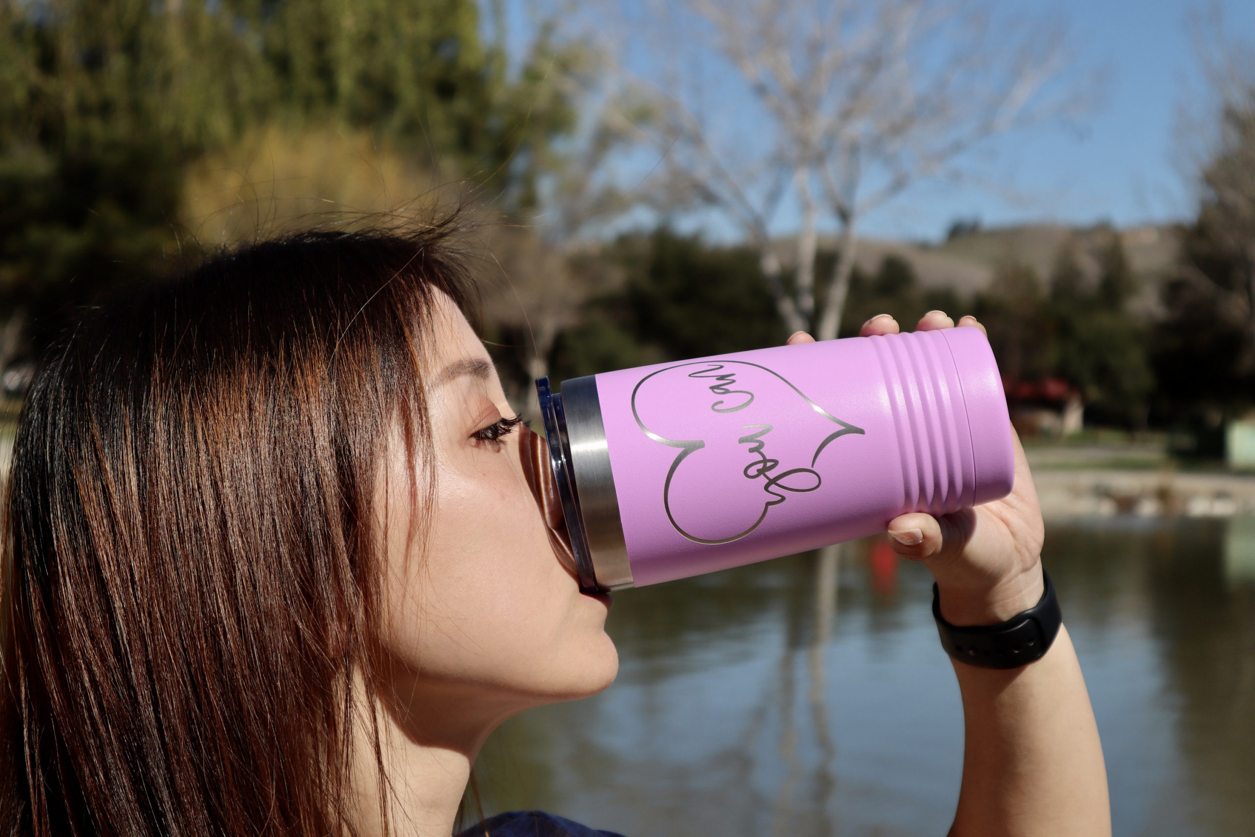 Be The Change – Engraved Travel Tumbler For Her, Personalized Travel Mug, Cute  Tumbler Mug For Her – 3C Etching LTD